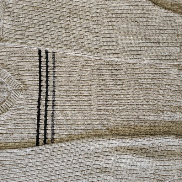 HB SPORT, men's sweater tan with flecks. Size 1X. Soft acrylic. MDe In the USA. - Picture 2 of 7